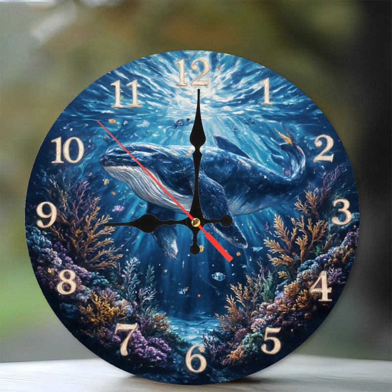 Horloge sous-marine avec corail