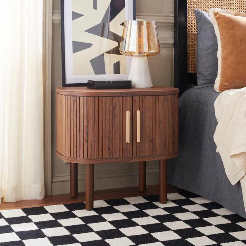Cestar 21.65'' W Nightstand, Walnut