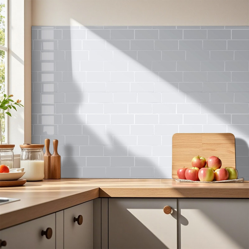 Wallpaper Tile, 29.4cm L x 21.4cm W, White