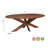 Josiane 92" Solid Wood Oval Dining Table