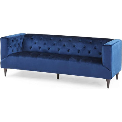 3-Seater Sofa With Wooden Legs For Living Room
