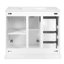 Meuble-lavabo moderne 36 po avec plateau en céramique et tablette réglable