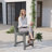 Small Space 4 - Person 32.1"  Square Dining Set Outdoor Poly Patio Chair with Table  All-weather Waterproof-1437324161