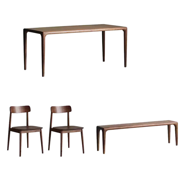 All solid wood multifunctional table set, 29.52"H x 55.11"L x 31.49"W