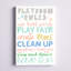 «Long Ashton Playroom Rules», art sur toile-1583641736