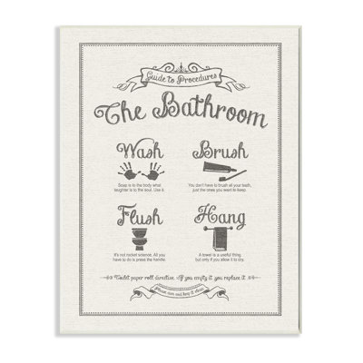 " Guide To Bathroom Procedures "