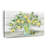Watercolor Lemons In Mason Jar Landscape Canvas Print-1973079768