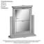 Dover Rectangle Freestanding Makeup / Shaving Mirror