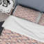 Ensemble de housse de couette moderne bleu et brun avec motif cachemire rose et rose en microfibre de polyester-1963308336