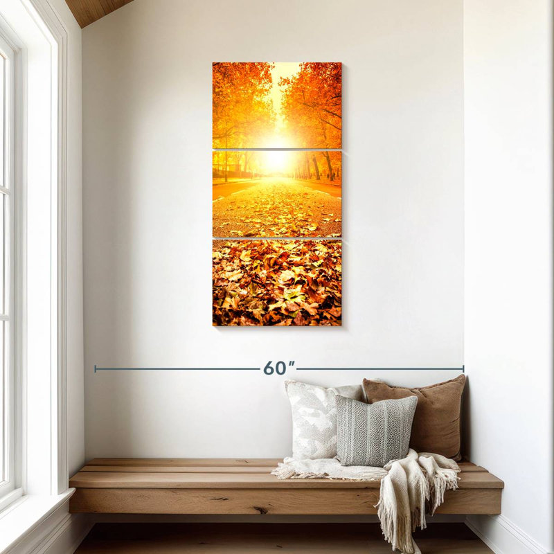 Fallen Leaves, 44" H x 21" W