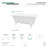 Kingston Brass Aqua Eden 67-Inch Cast Iron Rectangular Double Ended Clawfoot Tub (7-Inch Faucet Drillings)