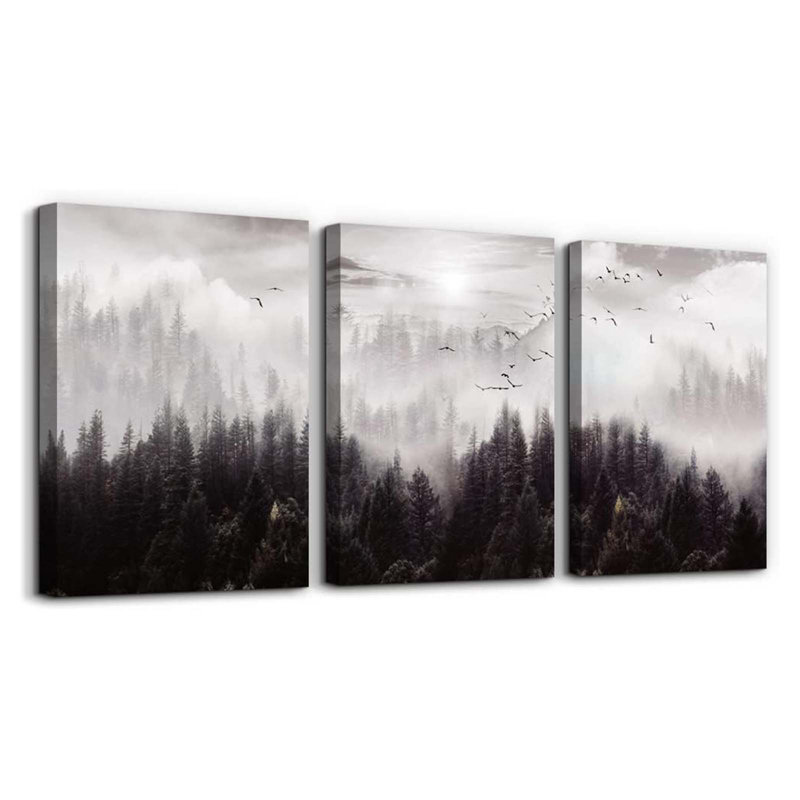 3 Piece Wrapped Canvas Print, 60 cm H x 40 cm W