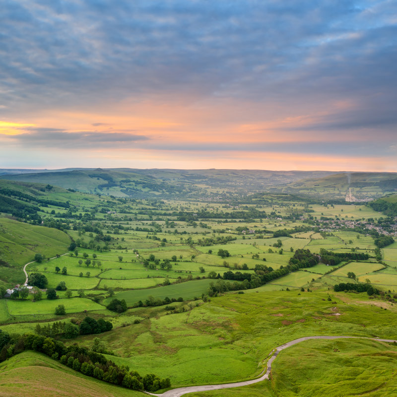 Hope Valley Sunrise by ChrisHepburn - Wrapped Canvas Print, 30cm H x 30cm W