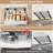 Pull out Cabinet Organizer,Width (14"-21") and Depth (17"-24") Expandable With 3 Rails
