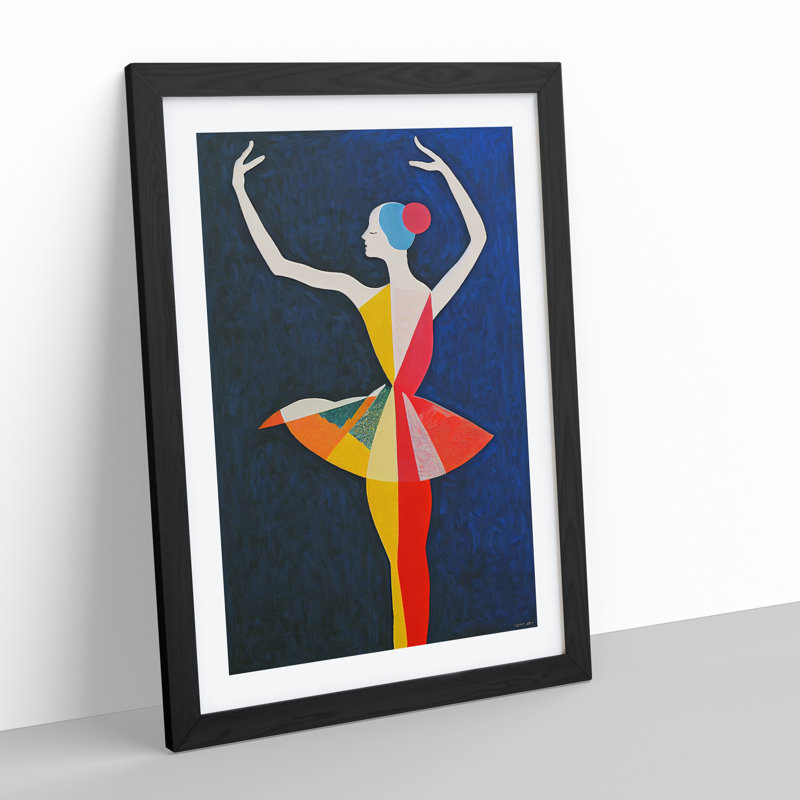 Wonderful Ballerina - Single Picture Frame Print, 34cm H x 25cm W x 2cm D, Black Framed