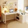 Fort Myers Reversible Multi-Functional Desk with Storage Drawers and Open Shelving