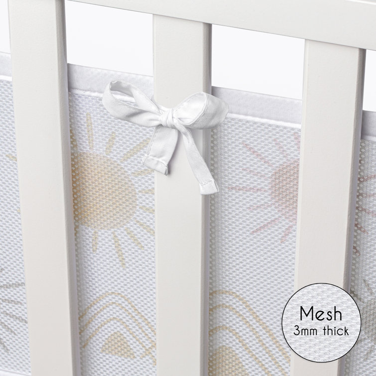 Sweet Jojo Designs Desert Sun Sweet Jojo Designs + BreathableBaby Mesh Crib  Liner Anti Bumper Pad