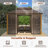 12 Ft. W X 10 Ft. D Outdoor Hardtop Sunroom Gazebo – Fully Enclosed Aluminum Solarium with Wood Grain Finish, Sliding Doors & Slideable PE Screen Windows, and Galvanized Steel Double Roof for Patio, Deck & Hot Tub-127656766
