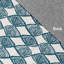 Tapis décoratif bleu sarcelle géométrique-190791835