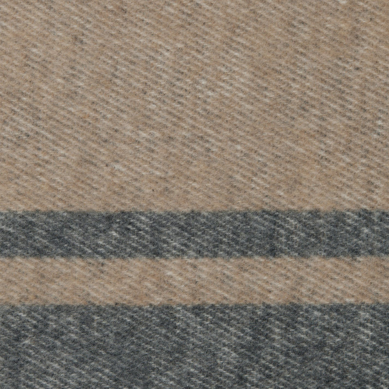 Viletta Quilted Throw Blanket, Gray/Beige