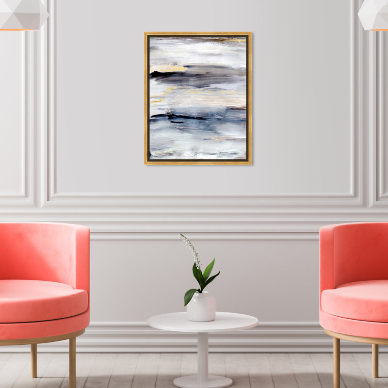Pacific Waves Painting, Wrapped Canvas, 20" H x 16" W