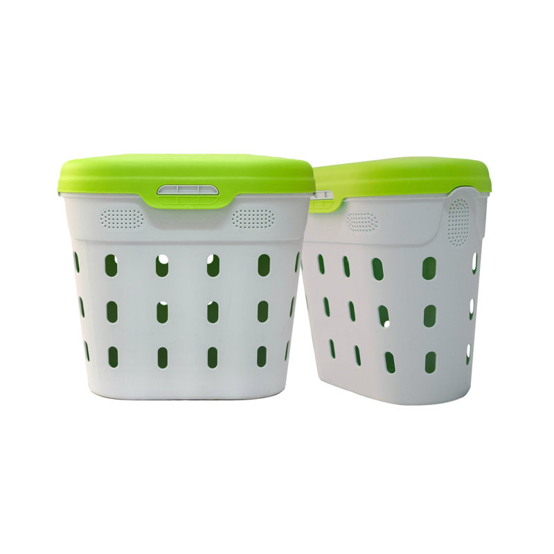 Bac à vers extérieur en plastique polypropylène 16 gallons avec couvercle verrouillable
