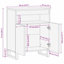 60cm Solid Wood Sideboard
