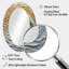 Miroir mural ovale beige et blanc-115824775