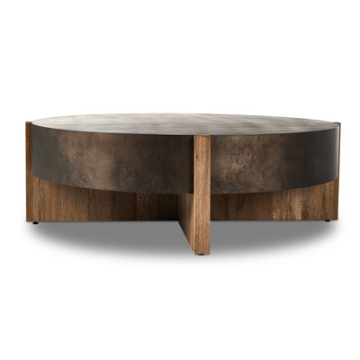 Felichia Large Coffee Table-Distressed Iron