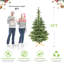 Arbre de Noël pré-éclairé avec 200 lumières DEL blanc chaud-659339987