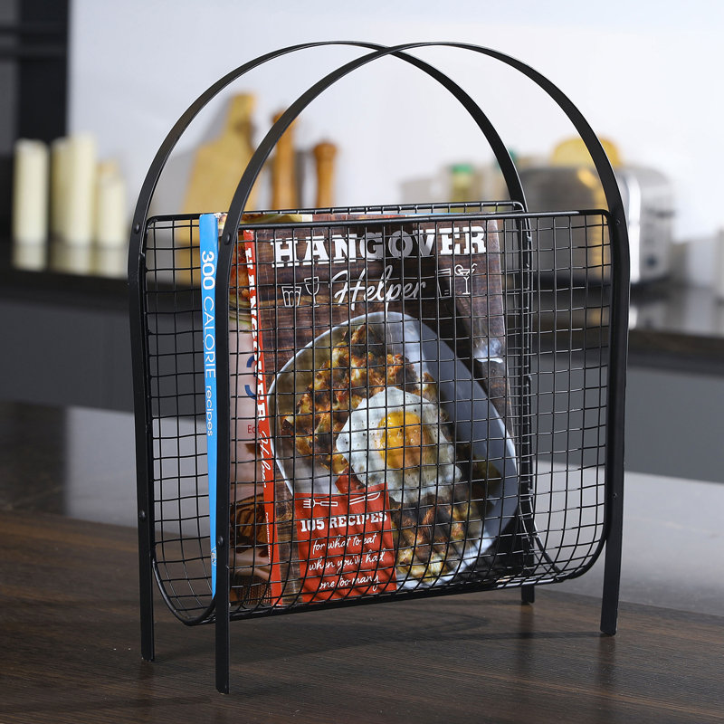 Metal Free Standing Magazine Rack