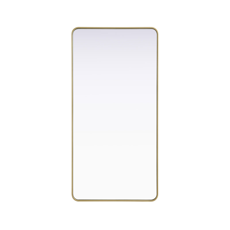 Erath Contour Metal Mirror, 60" x 30", Brass