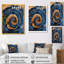 «Graecyn Aqua Crystal and Wood Slide Spiral I», art mural cristaux-1543058601-1543058598-1543058596