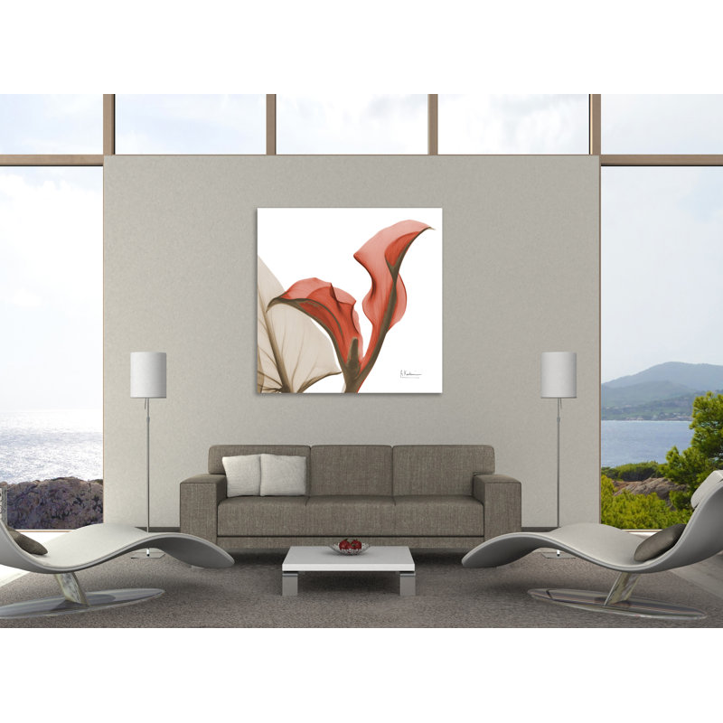 "Calla", toile tendue par Albert Koetsier, H 12 po x l 12 po x P 1,5 po