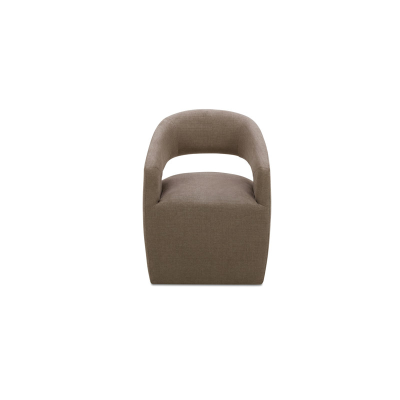 Barrow Rolling Dining Chair Amber Glow, Taupe