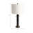 27" Comsouth Marble Table Lamp, Black/White