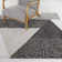 Tapis gris à poils longs Aiman