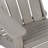 Oversized Embossed Wooden Folding Adirondack Chair with Pre-Assembled Comfort