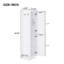 Tall Bathroom Storage Cabinet, Freestanding with Adjustable Shelf & Hook, Soft-Close Doors, MDF Board-1638137536