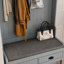 Arbre d'entrée moderne avec banc et rangement pour chaussures-703811138