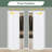 80''&96'' H Double White Primed Panel Solid Core Manufactured Wood Bi-Fold Door With Installation Hardware Kit (pantry,closet door)-99204296