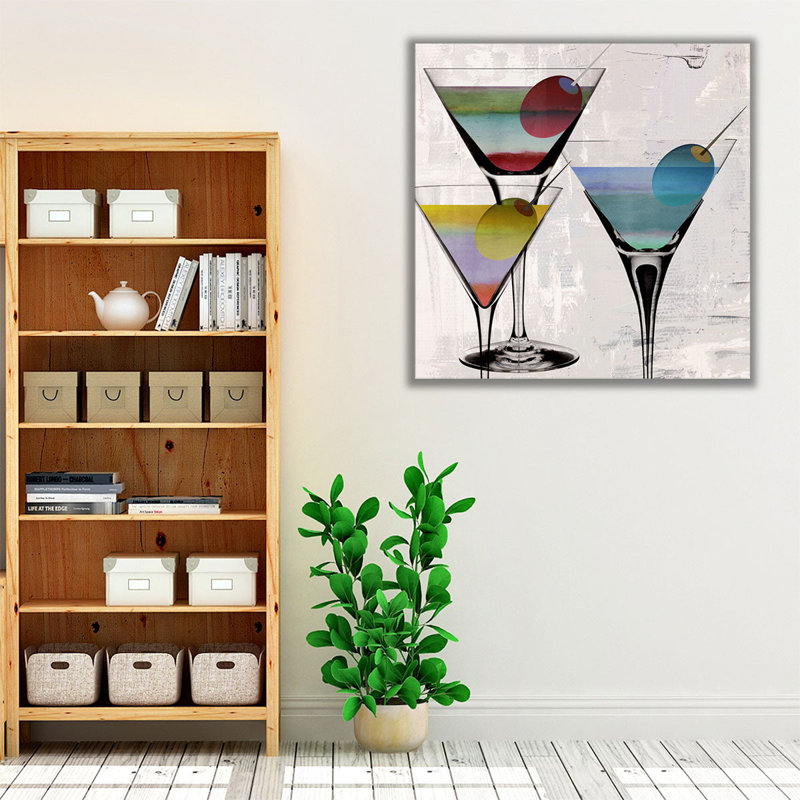 «Cafe Prism II», reproduction d'art sur toile, H 12 po x l 12 po