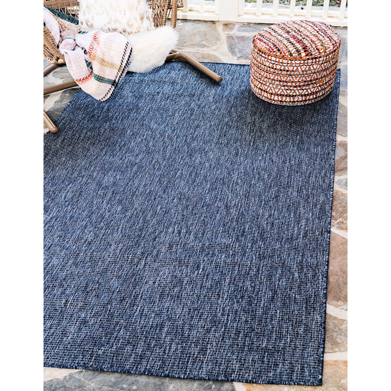 Tapis intérieur / extérieur couleur bord de lac Santina, Carré 10 pi