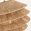 Dia 17.72 Inches, 1-Light Modern Farmhouse Chandelier With Hand-Weaving Shade