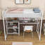 Lit mezzanine en métal avec bureau Aian-1333659616-1333659617