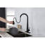 Robinet de cuisine rétractable à poignée simple avec accessoires-86879992