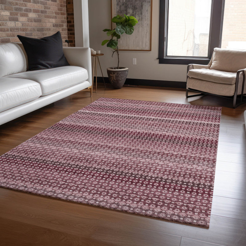 Tapis intérieur / extérieur rouge Sonava , 3 pi x 5 pi