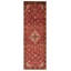 Tapis de couloir rouge en laine années 1990 3 pi 4 po x 9 pi 10 po Deneane