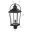 Lampadaire d'extérieur 23 pouces en noir Luz