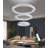 Modern Dimmable 3 Rings Led Chandelier-643291479